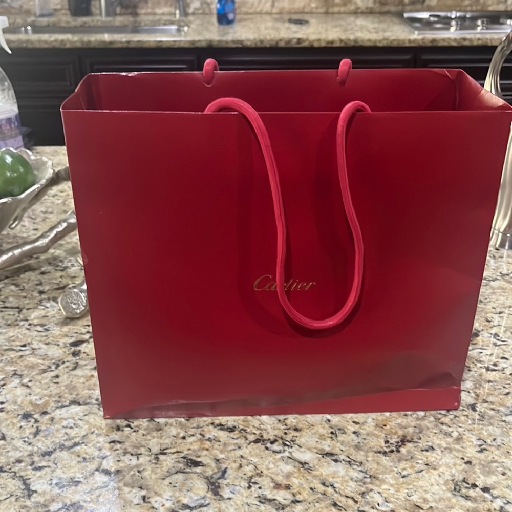 Authentic Cartier shopping bag